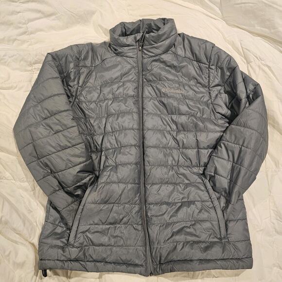 Columbia Women’s Omni-Heat Puffer Jacket Size Lg – Silver Gray - Picture 3 of 8